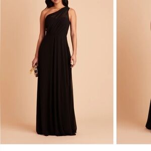 Birdy Grey Kira Dress Black Chiffon no slit